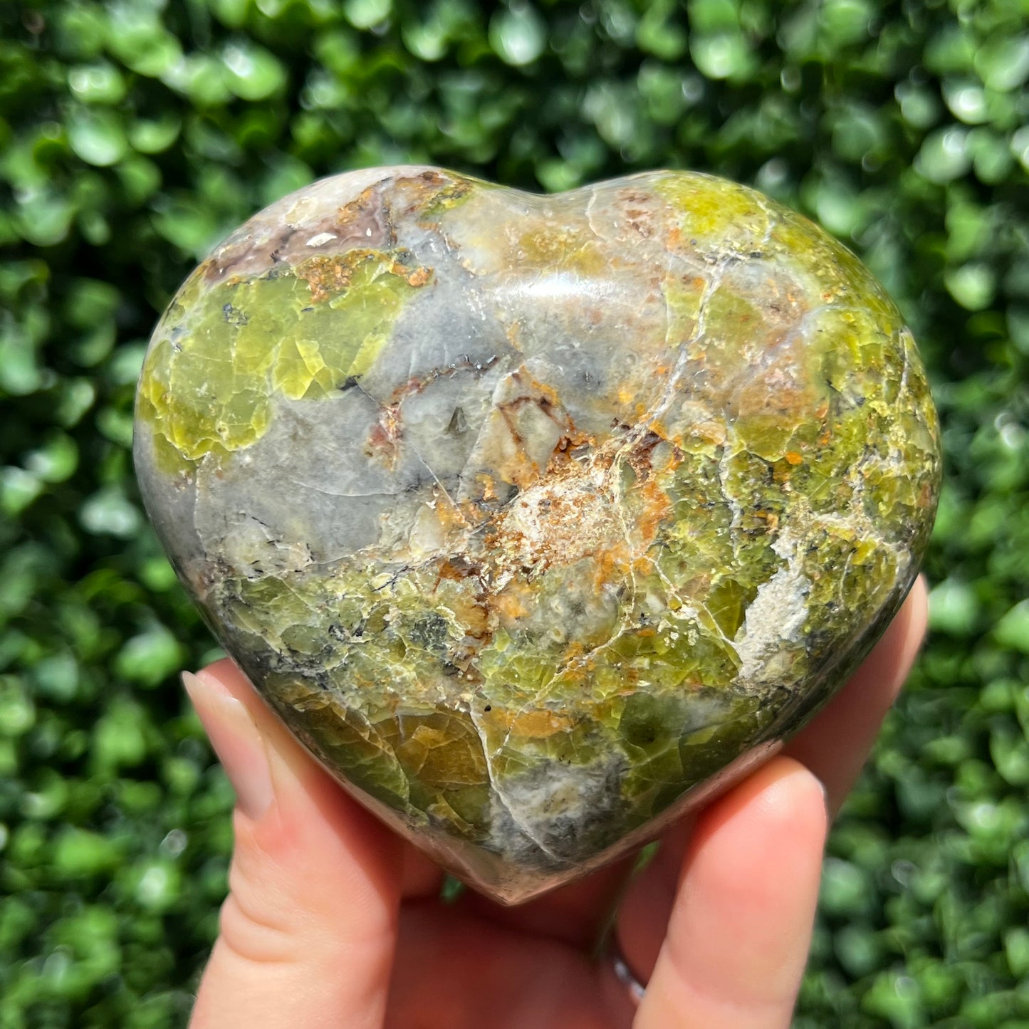 Kiwi Opal Heart