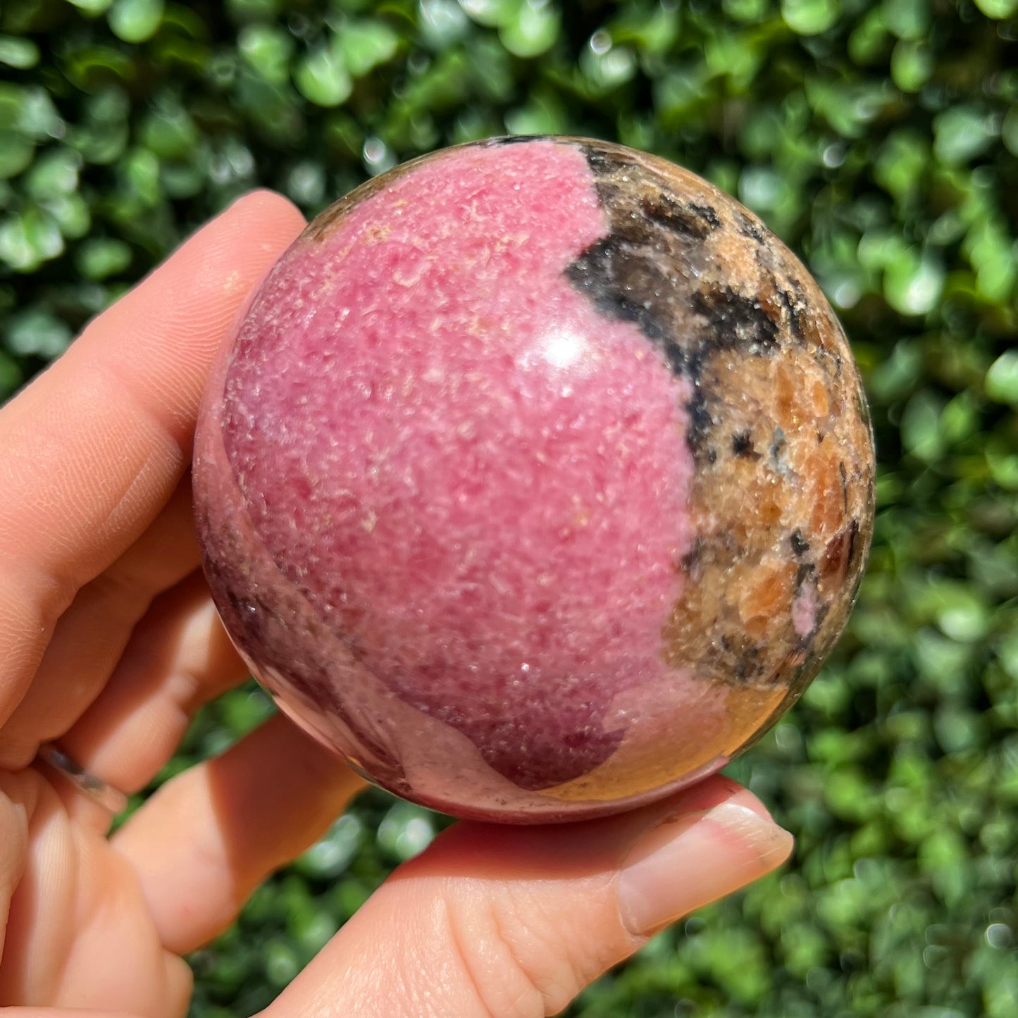 Rhodonite Sphere