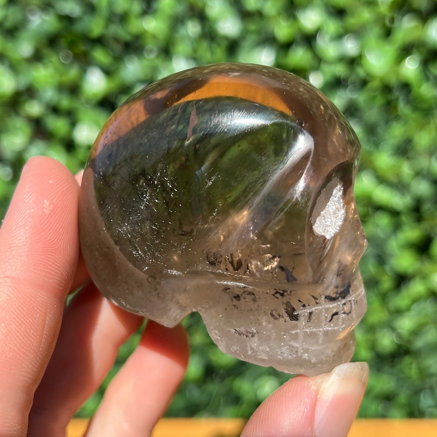Smokey Quartz Skull