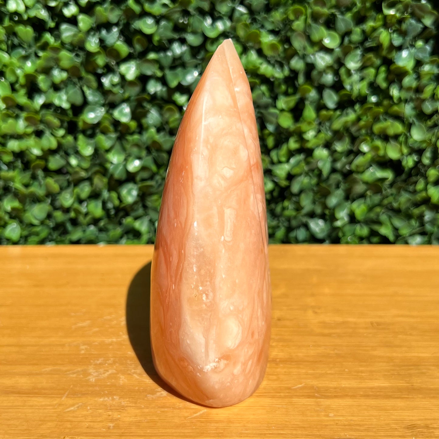 Tangerine Calcite Leaf