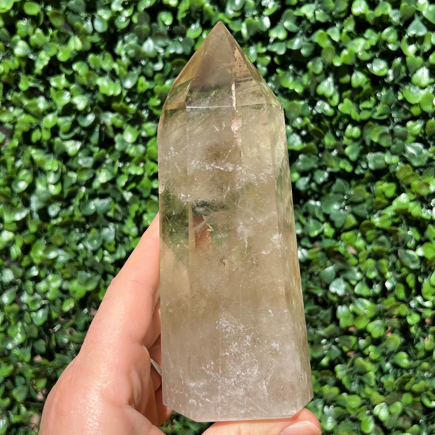 100% Natural Light Citrine Tower