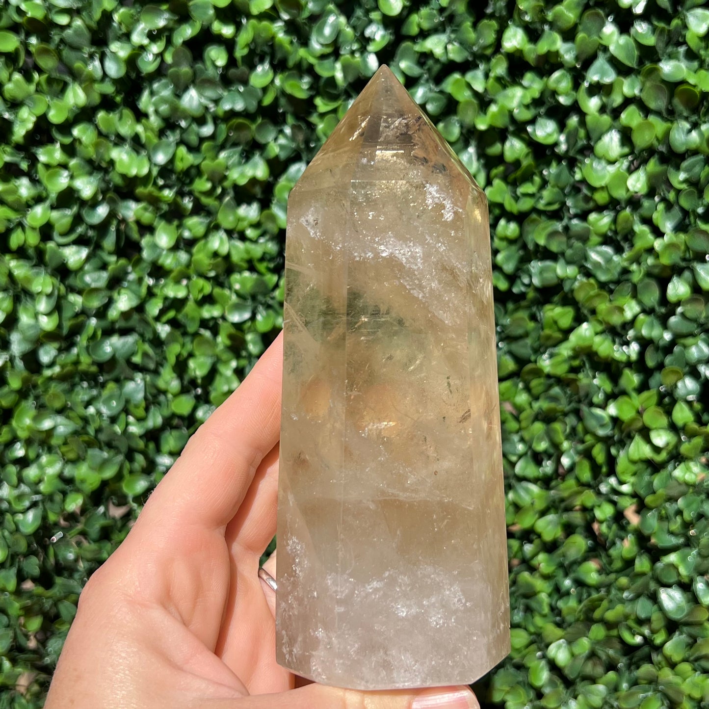 100% Natural Light Citrine Tower