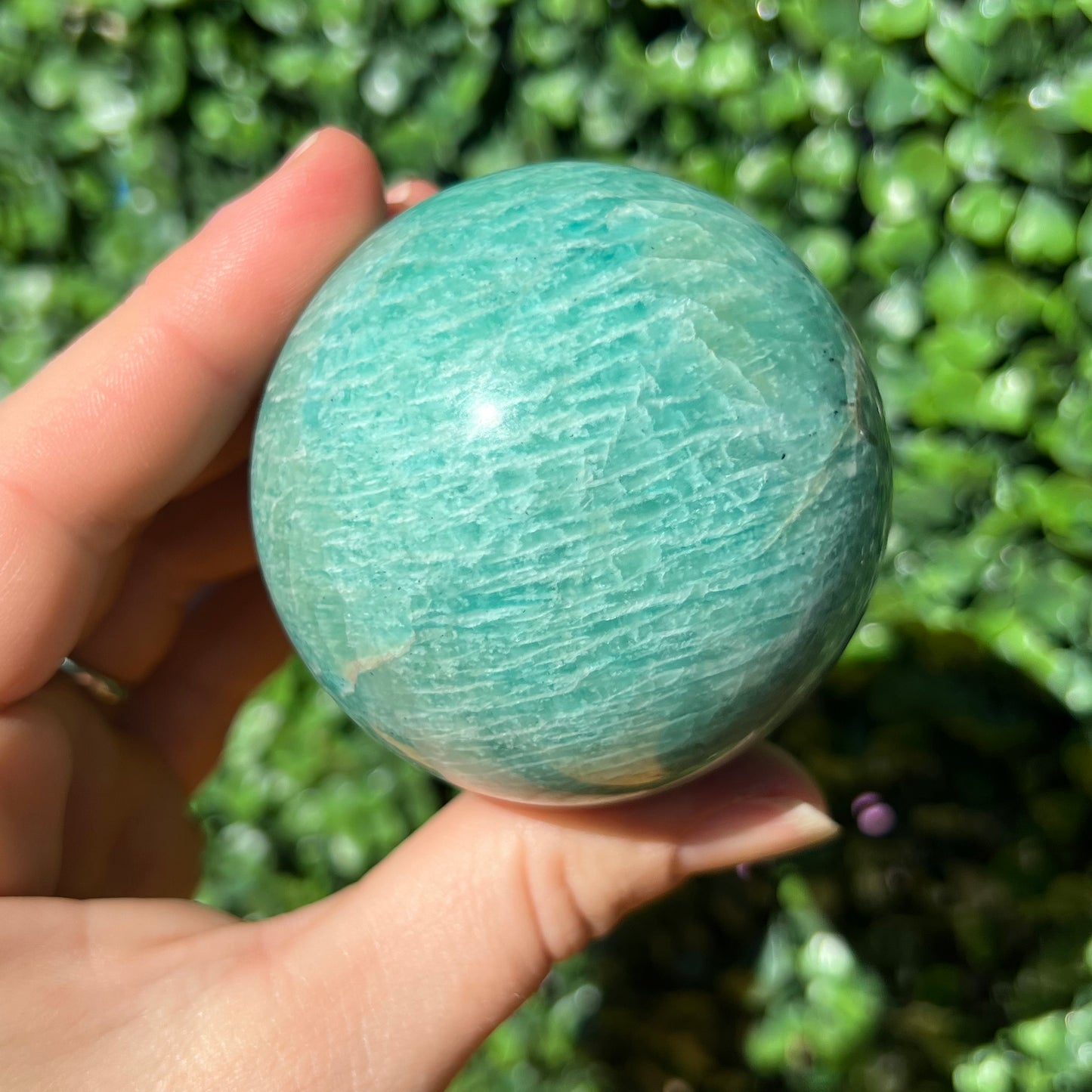 Amazonite Crystal Sphere