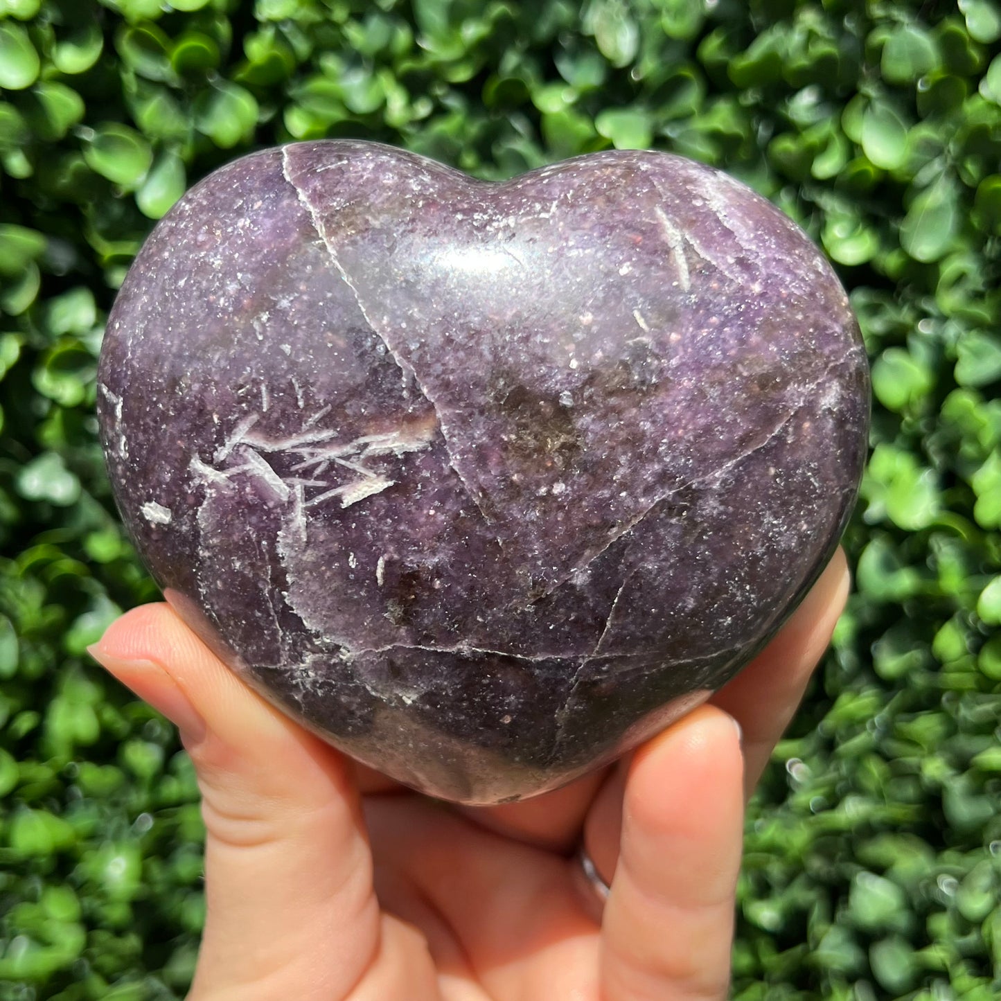 Lepidolite Unicorn Stone Heart
