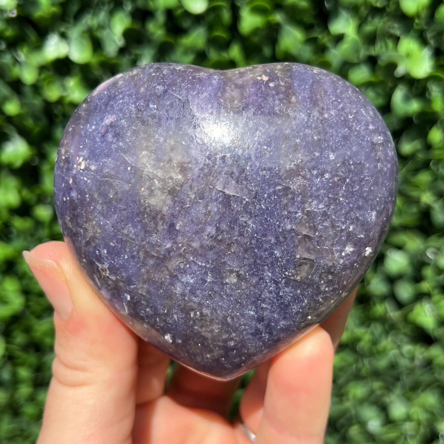 Lepidolite Unicorn Stone Heart
