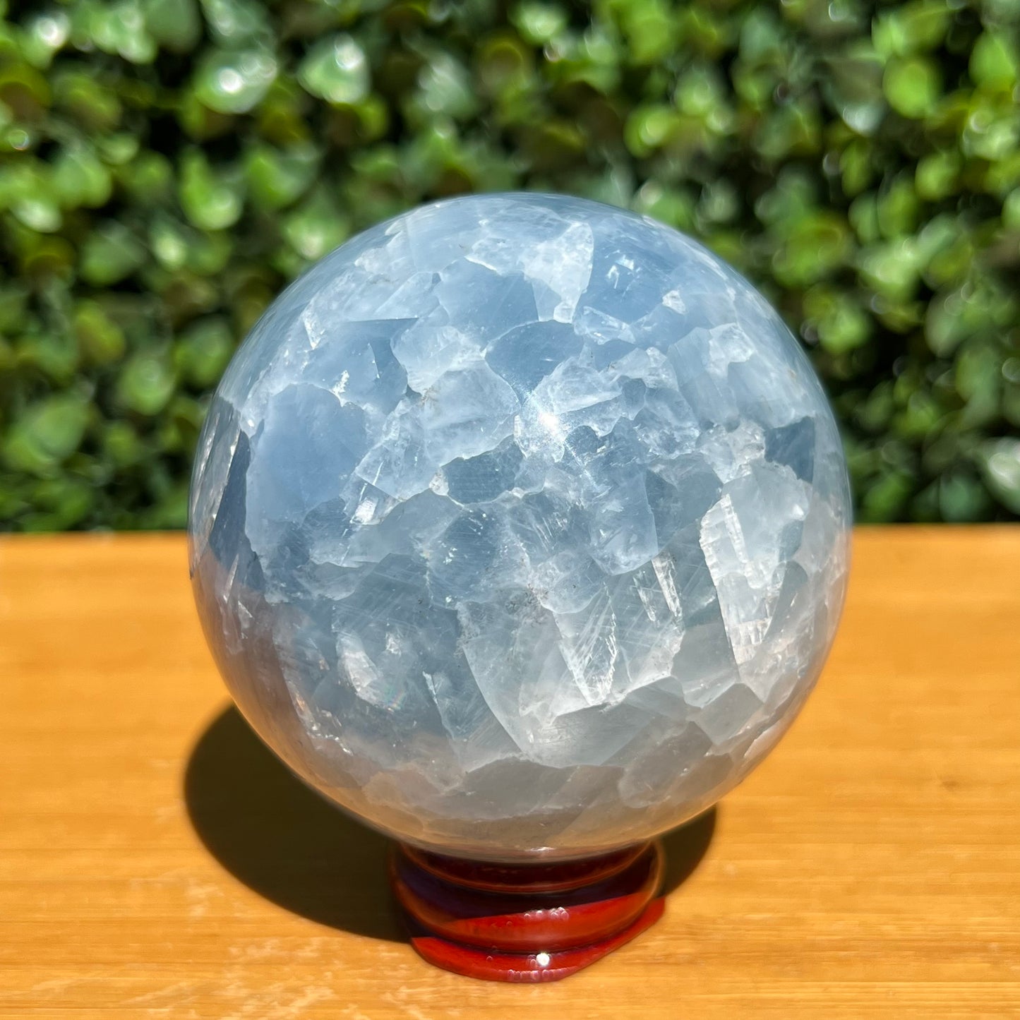 Blue Calcite Crystal Sphere