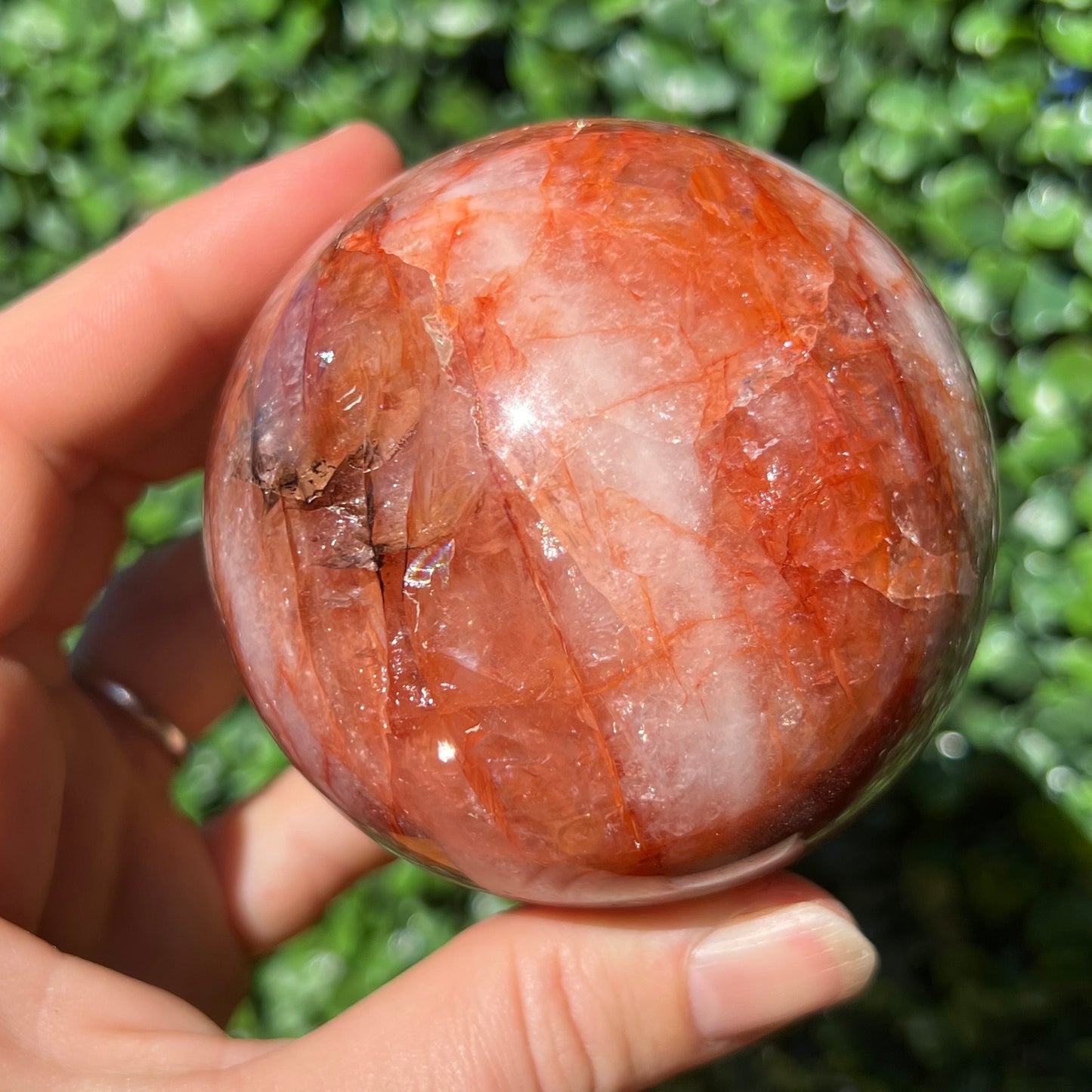 Fire Quartz Sphere
