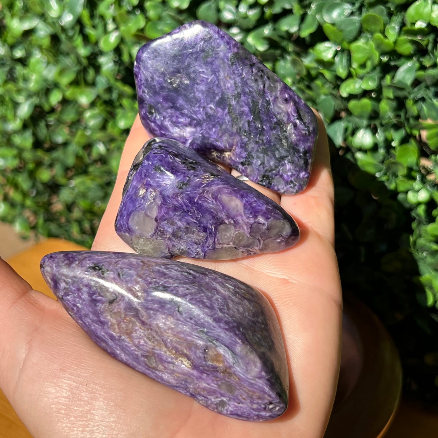 Charoite Palm Stone’s