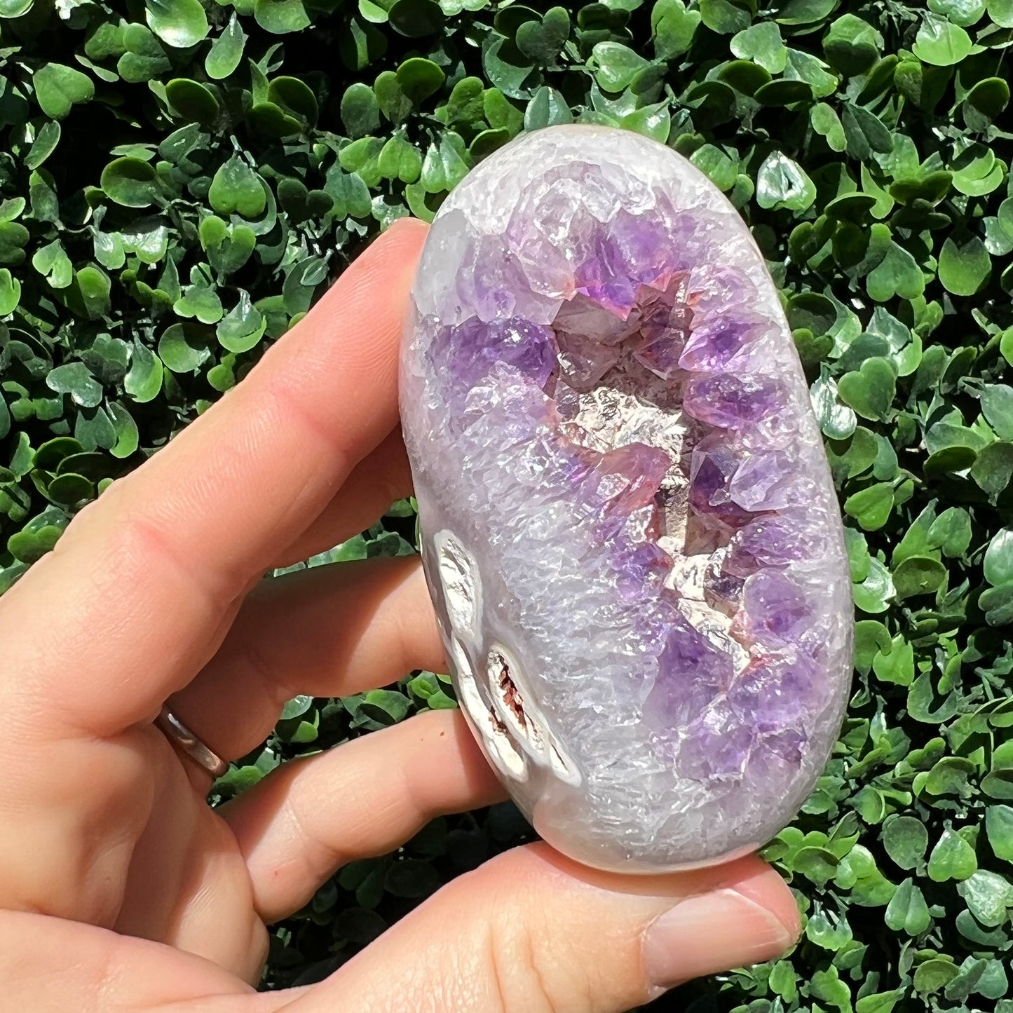 Orca Agate Amethyst Free Form
