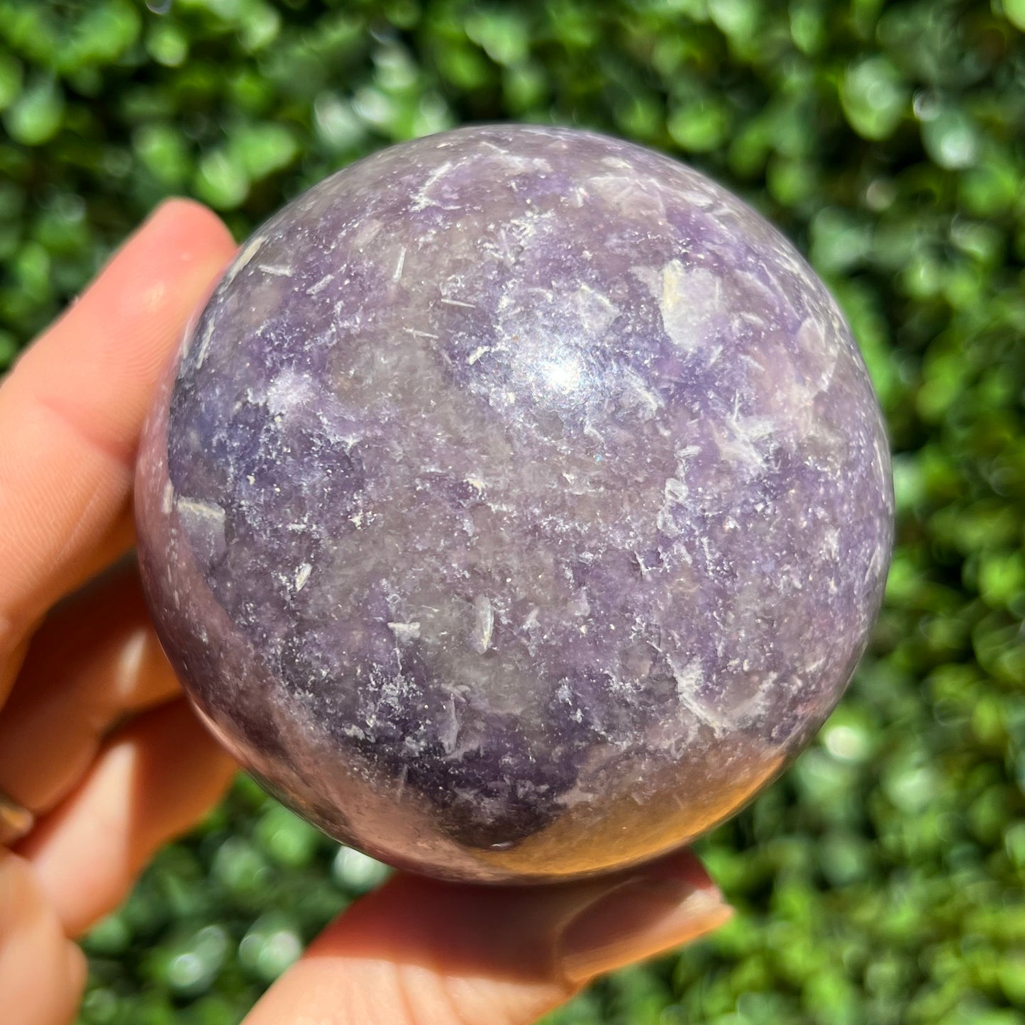 Lepidolite Sphere