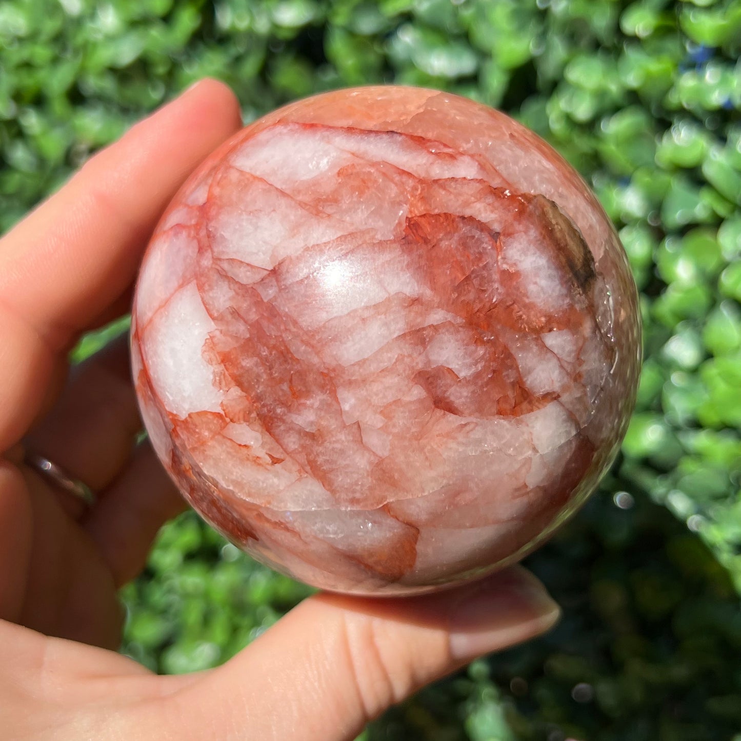 Fire Quartz Sphere