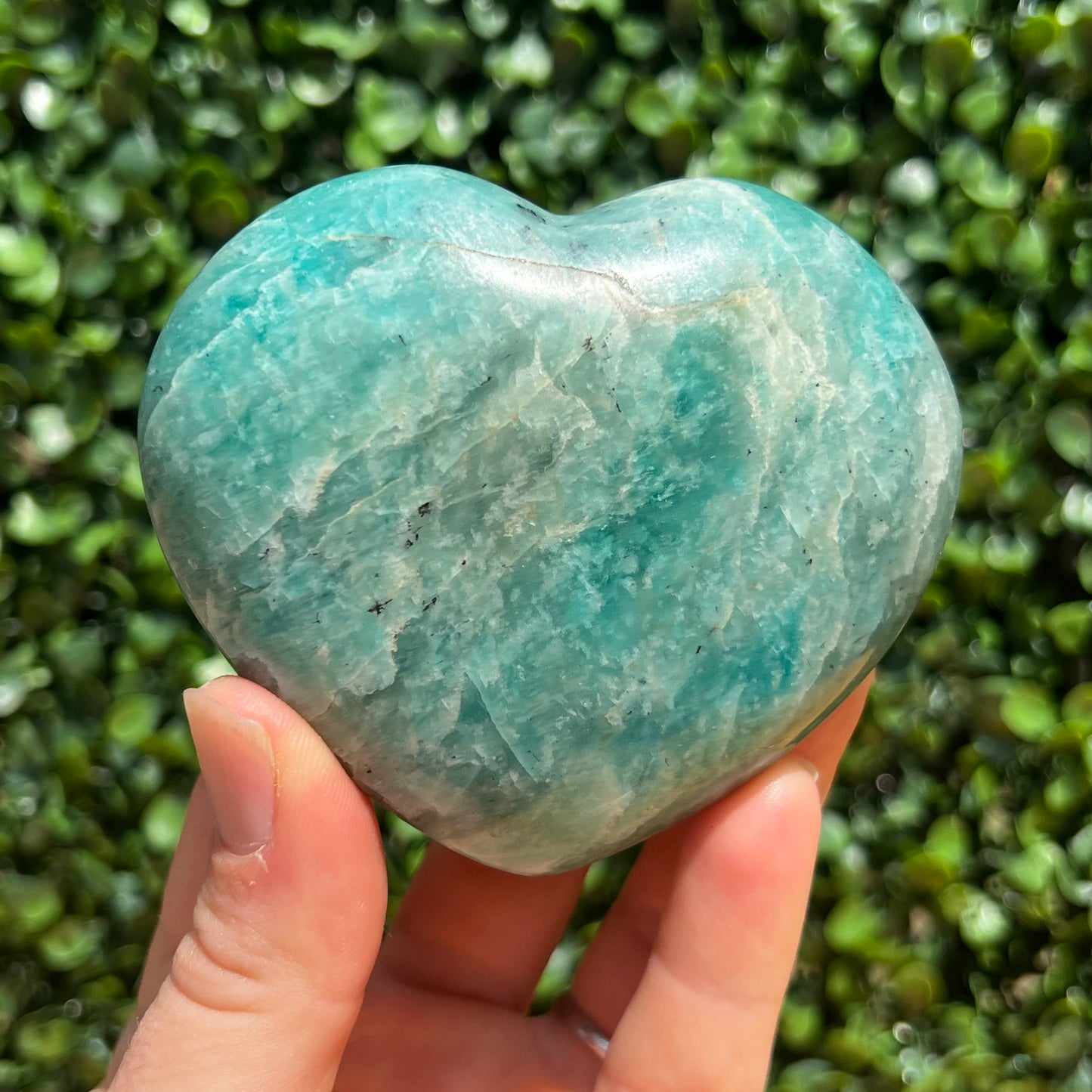 Amazonite Crystal Heart