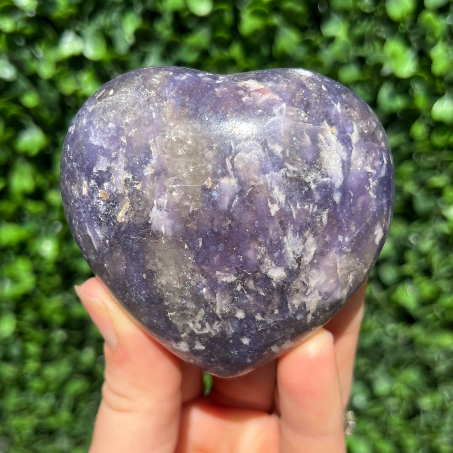 Lepidolite Unicorn Stone Heart