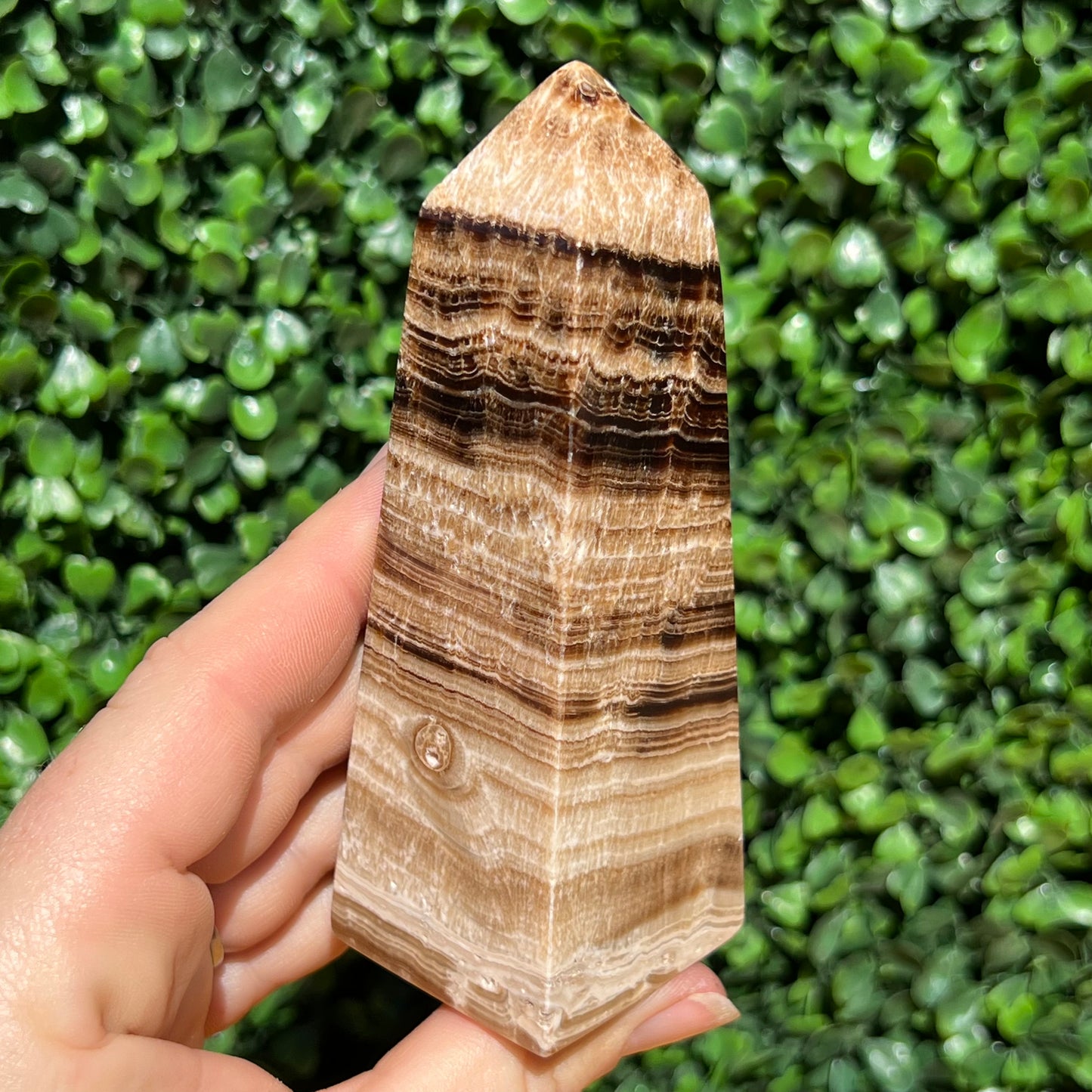 Chocolate Calcite Obelisk