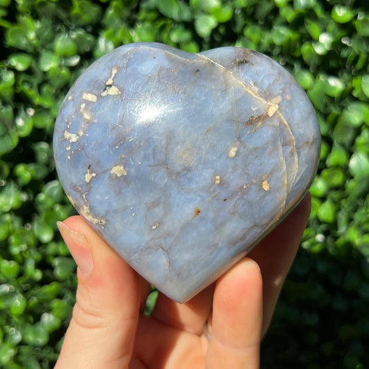 Blue Quartz Heart