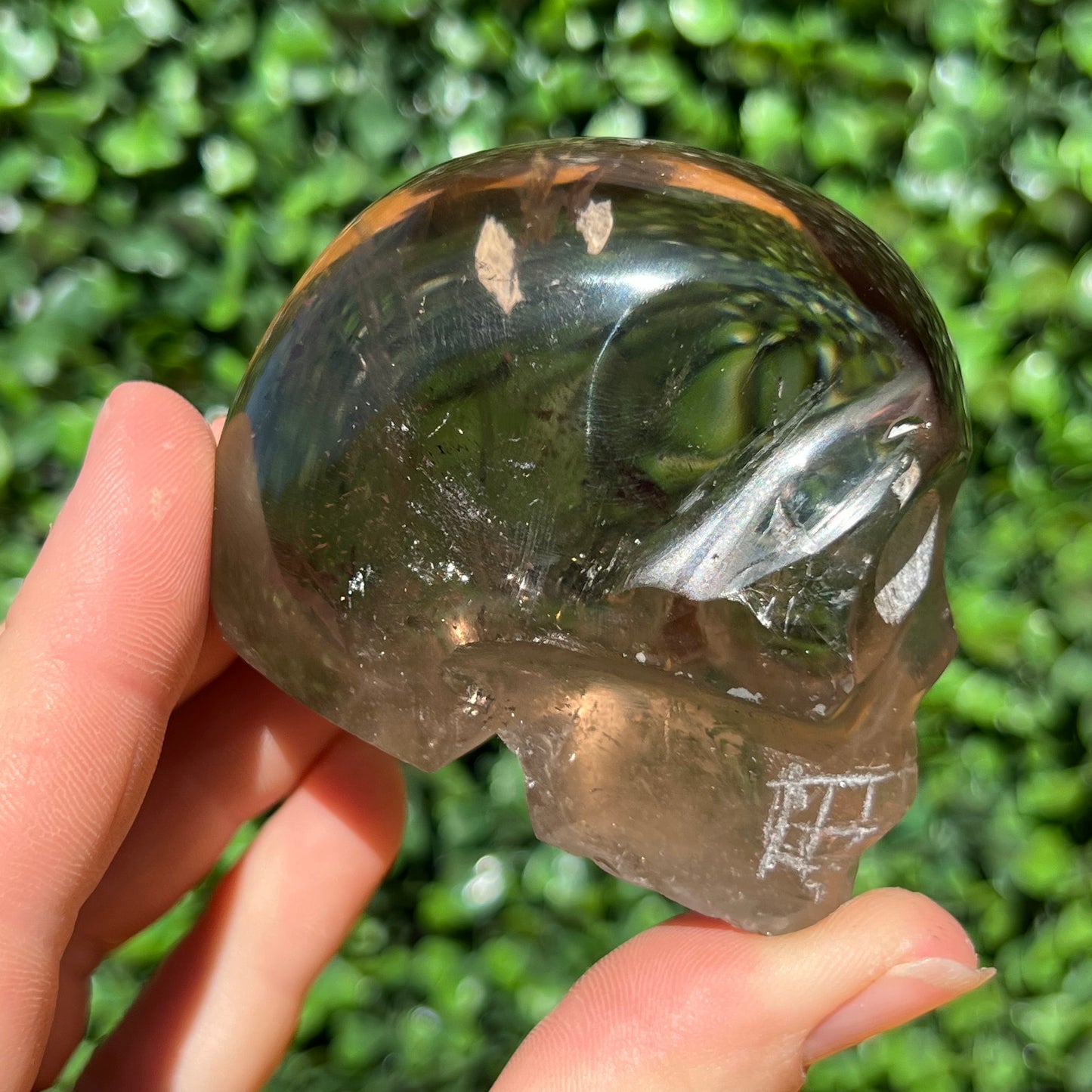Smokey Quartz Skull