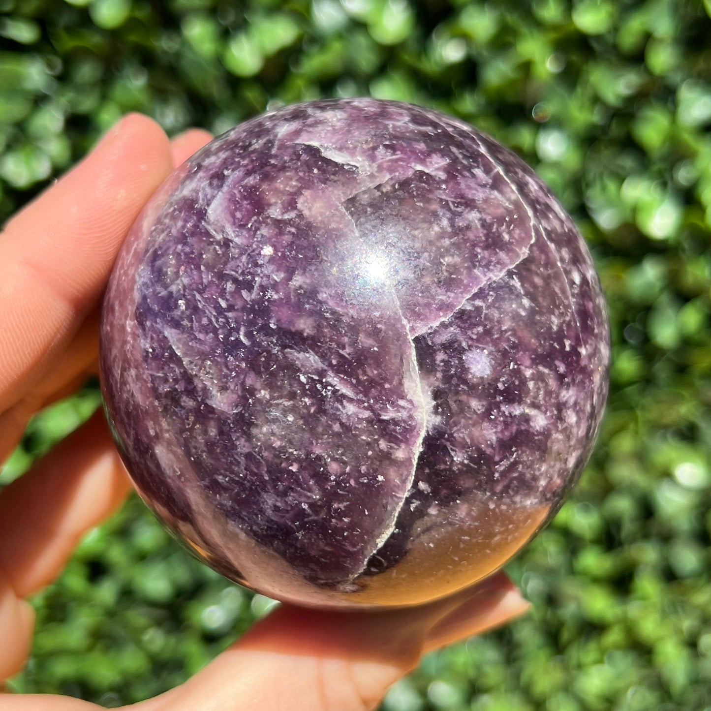 Lepidolite Sphere