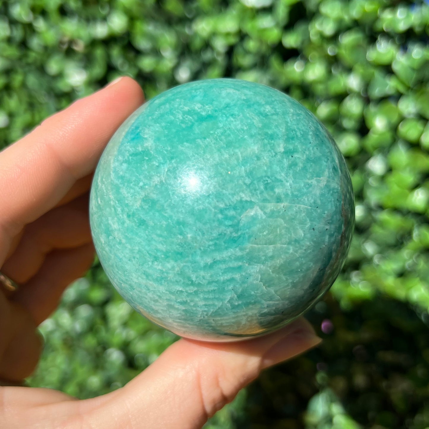 Amazonite Crystal Sphere