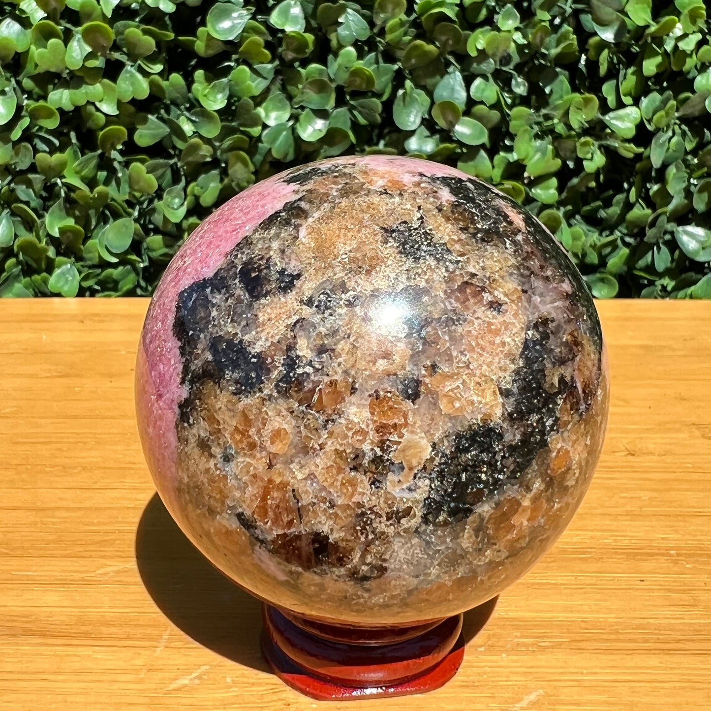 Rhodonite Sphere