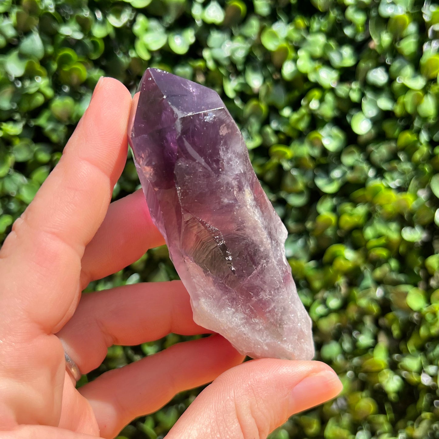 Natural Elestial Amethyst Point