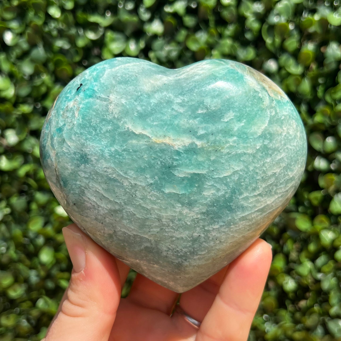 Amazonite Crystal Heart