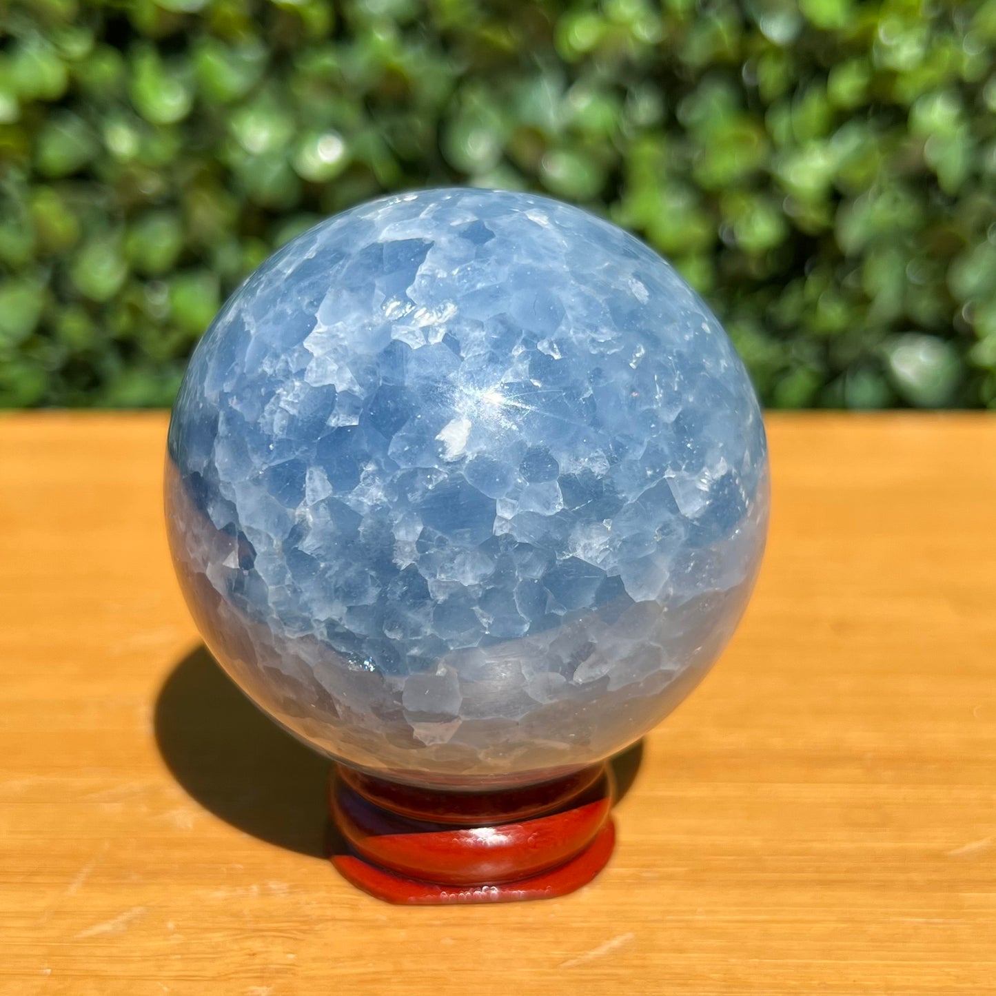 Blue Calcite Crystal Sphere