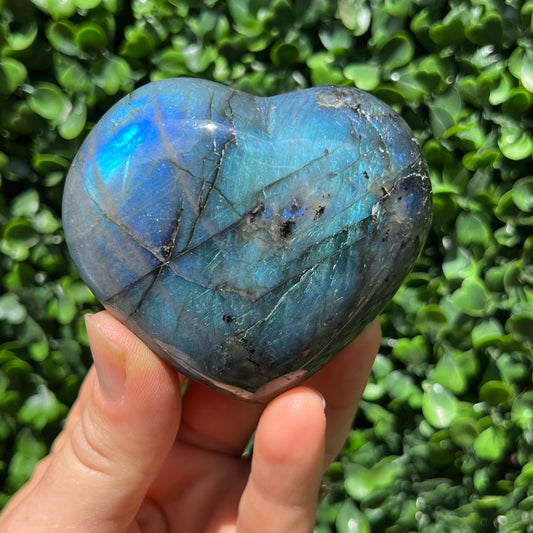 Labradorite Heart