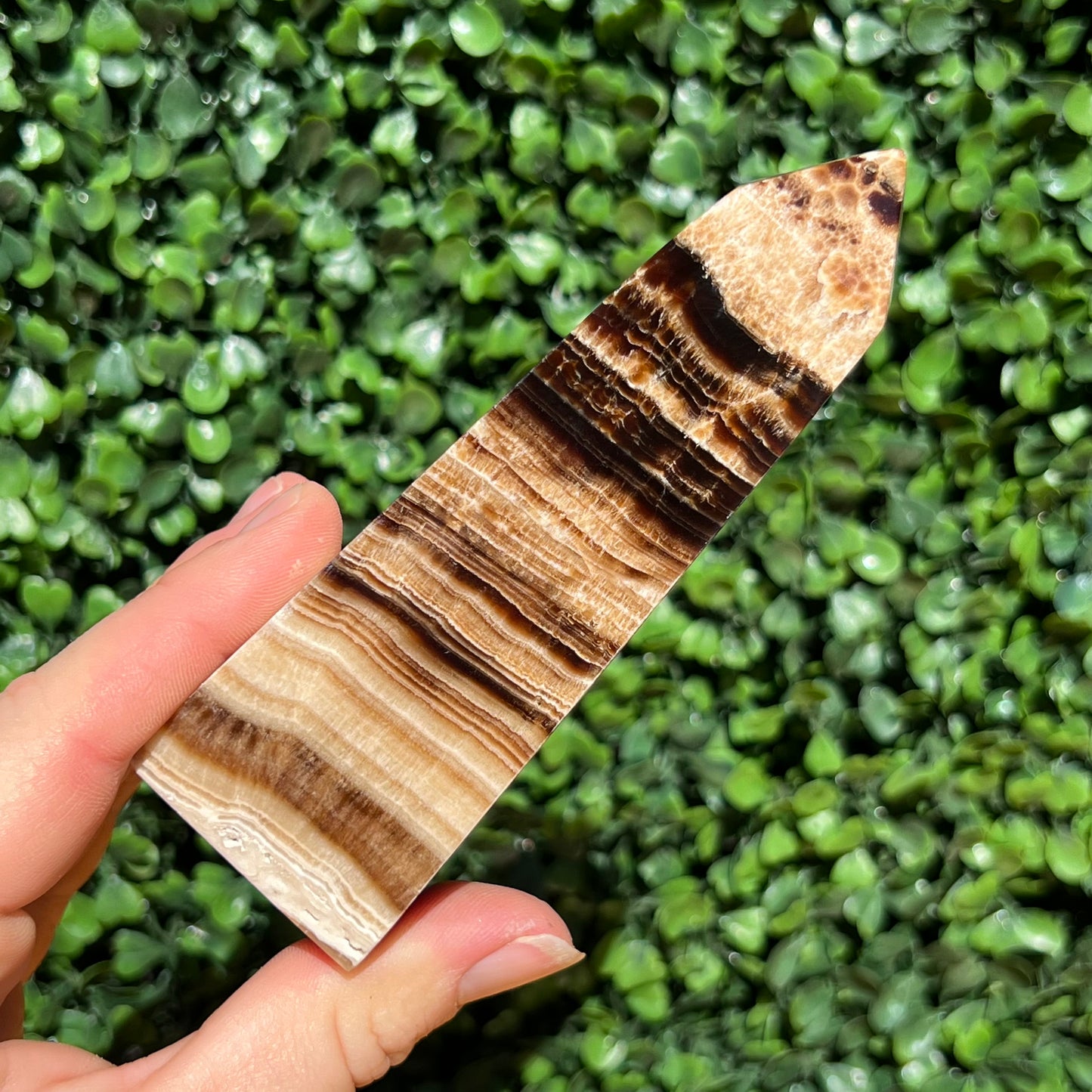 Chocolate Calcite Obelisk