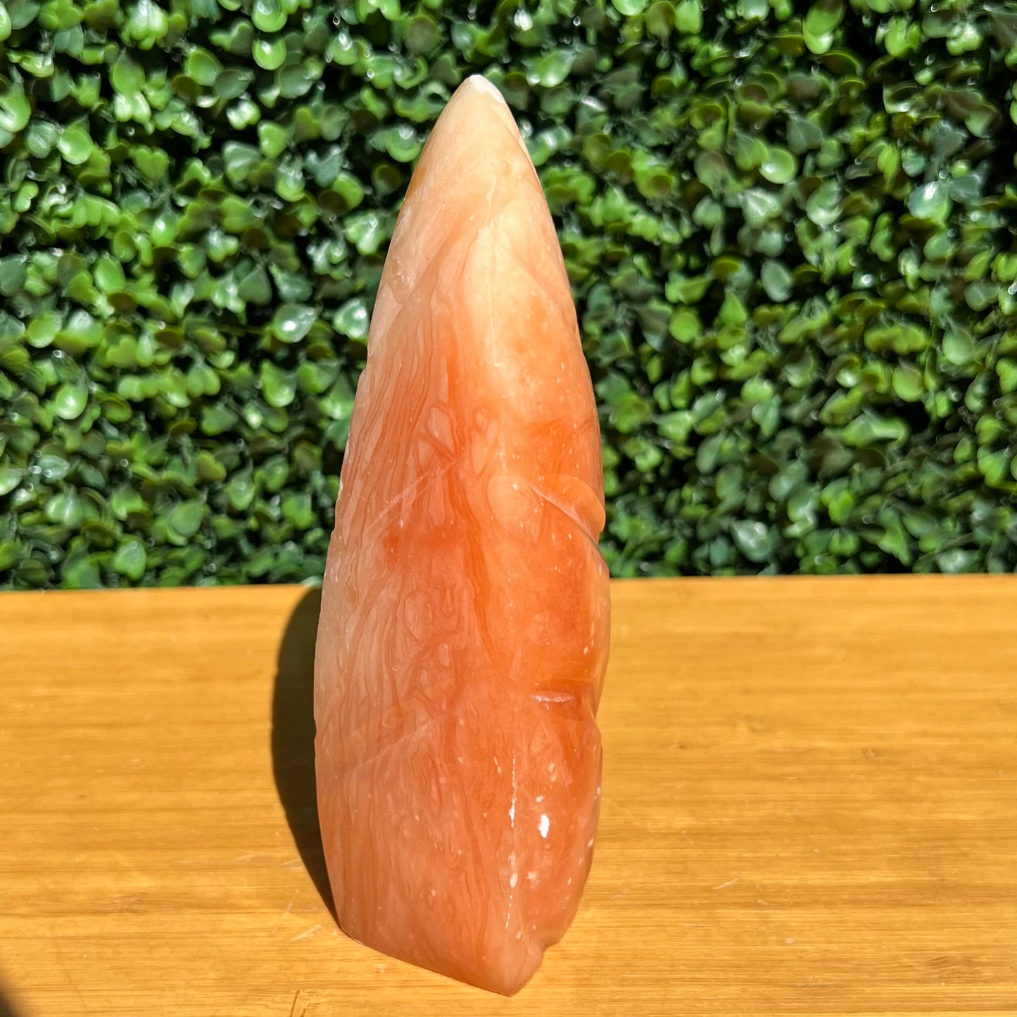 Tangerine Calcite Leaf