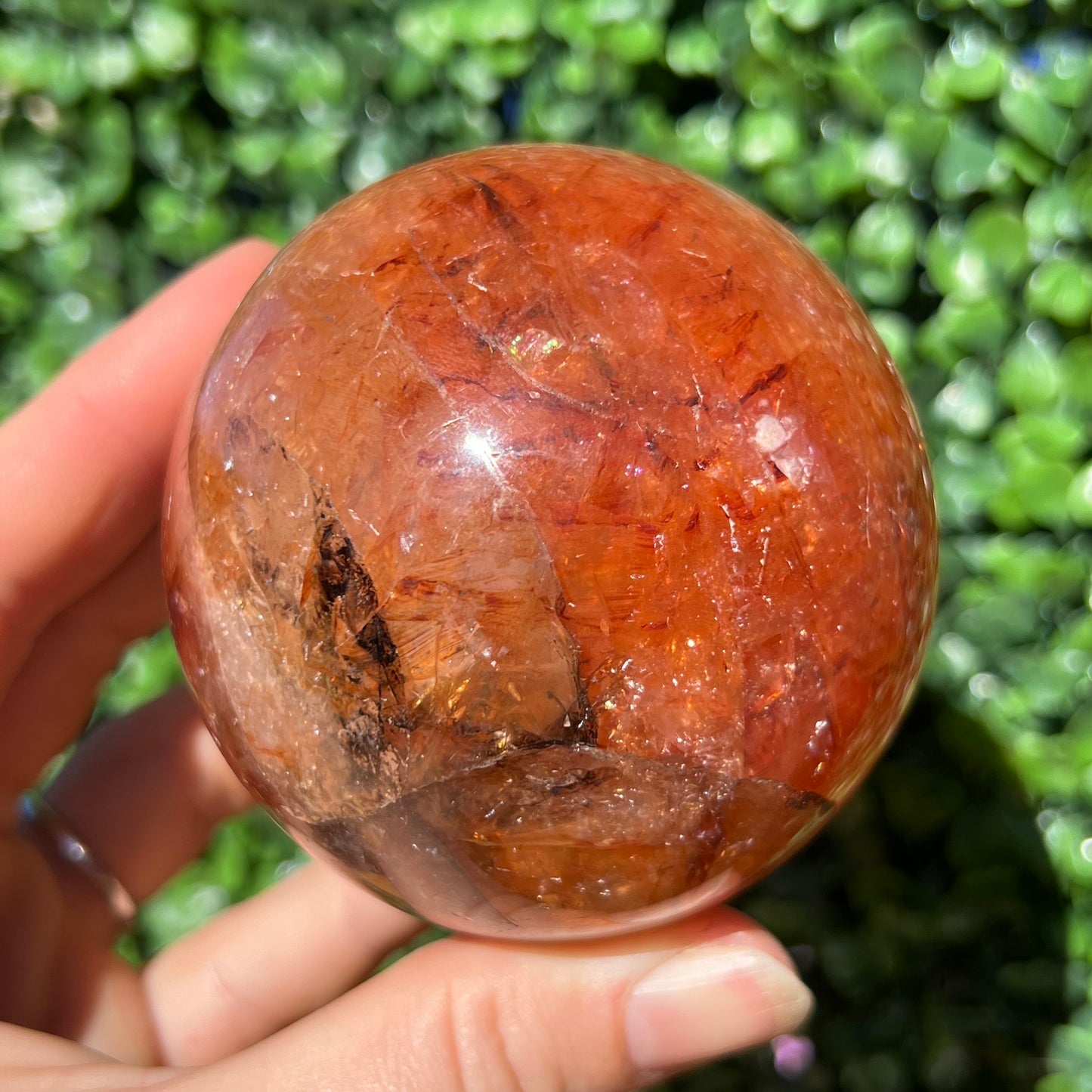 Fire Quartz Sphere