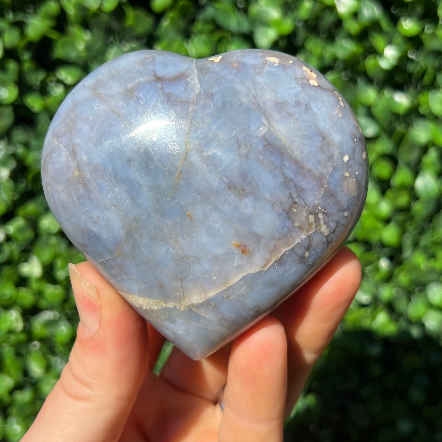 Blue Quartz Heart