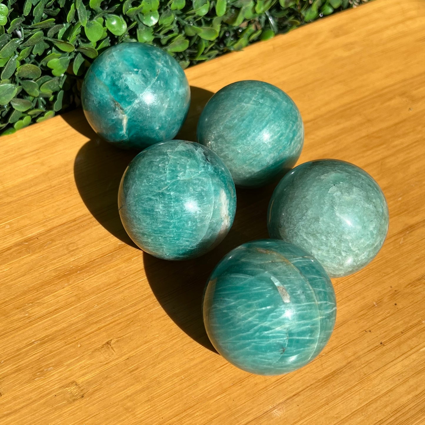 Amazonite Crystal Sphere’s