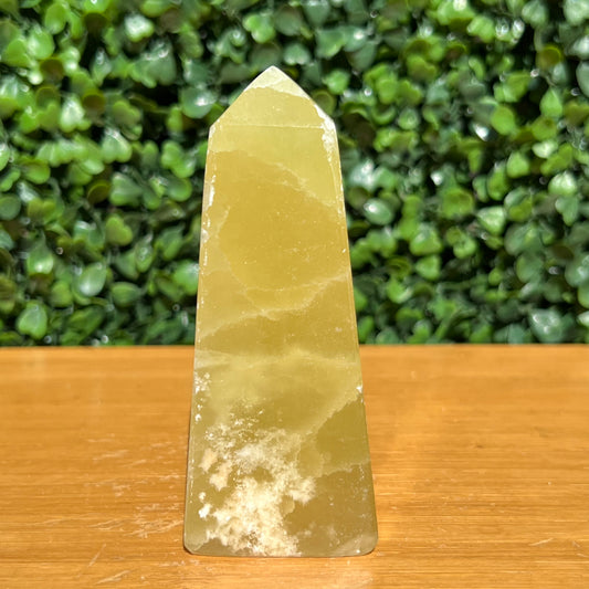 Golden Calcite Crystal Obelisk