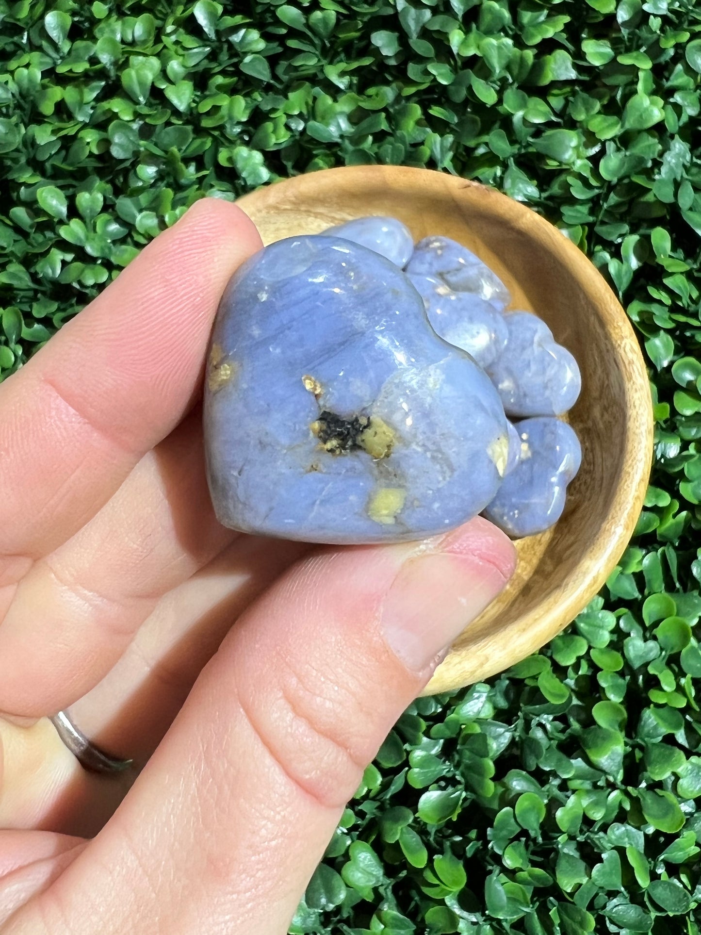 Blue Quartz Heart’s Small