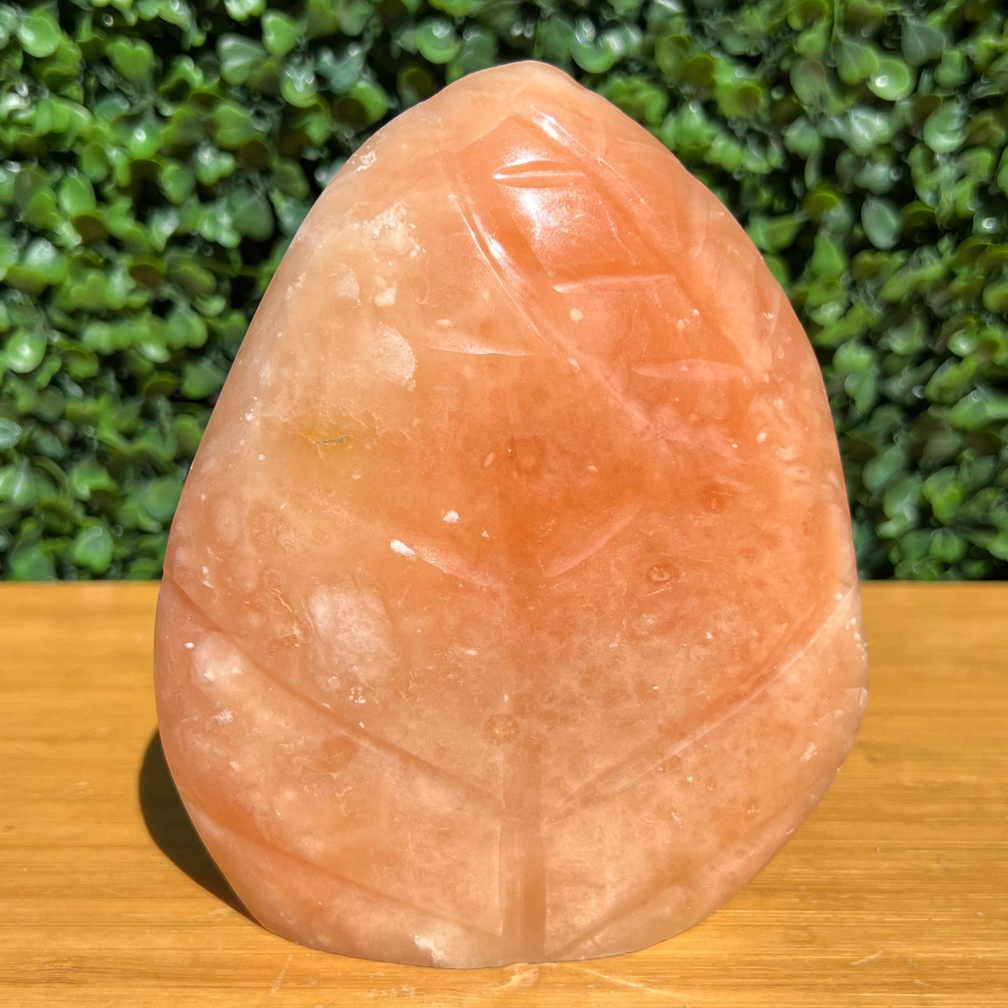 Tangerine Calcite Leaf