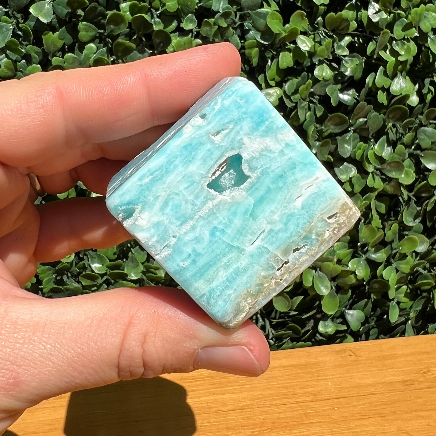 Blue Aragonite Cube