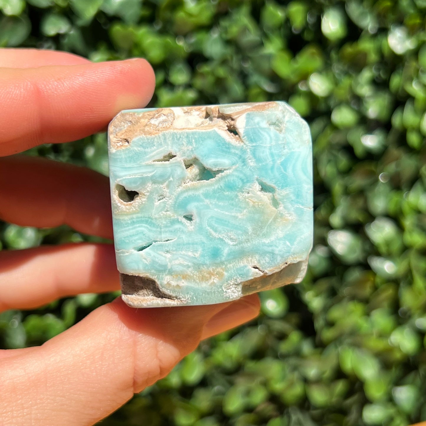 Blue Aragonite Cube