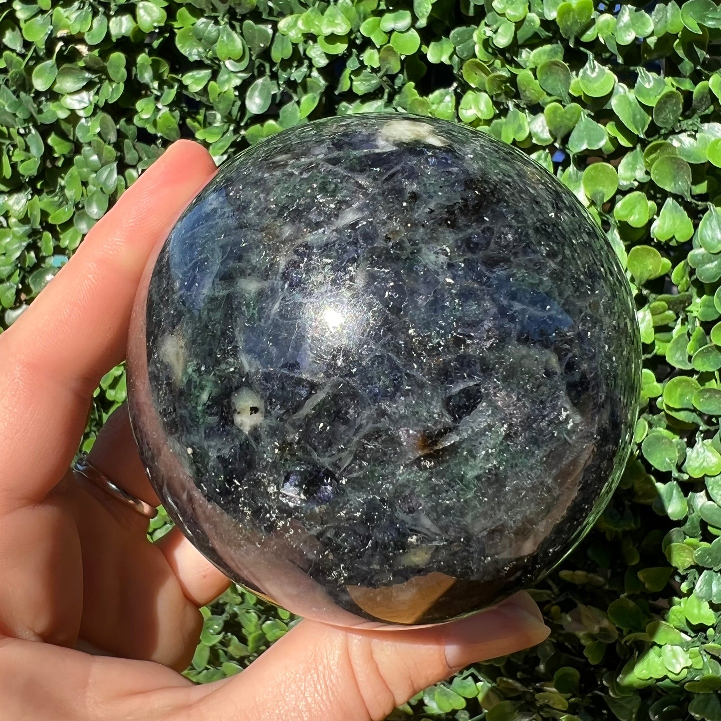 Cordierite Quartz Sphere