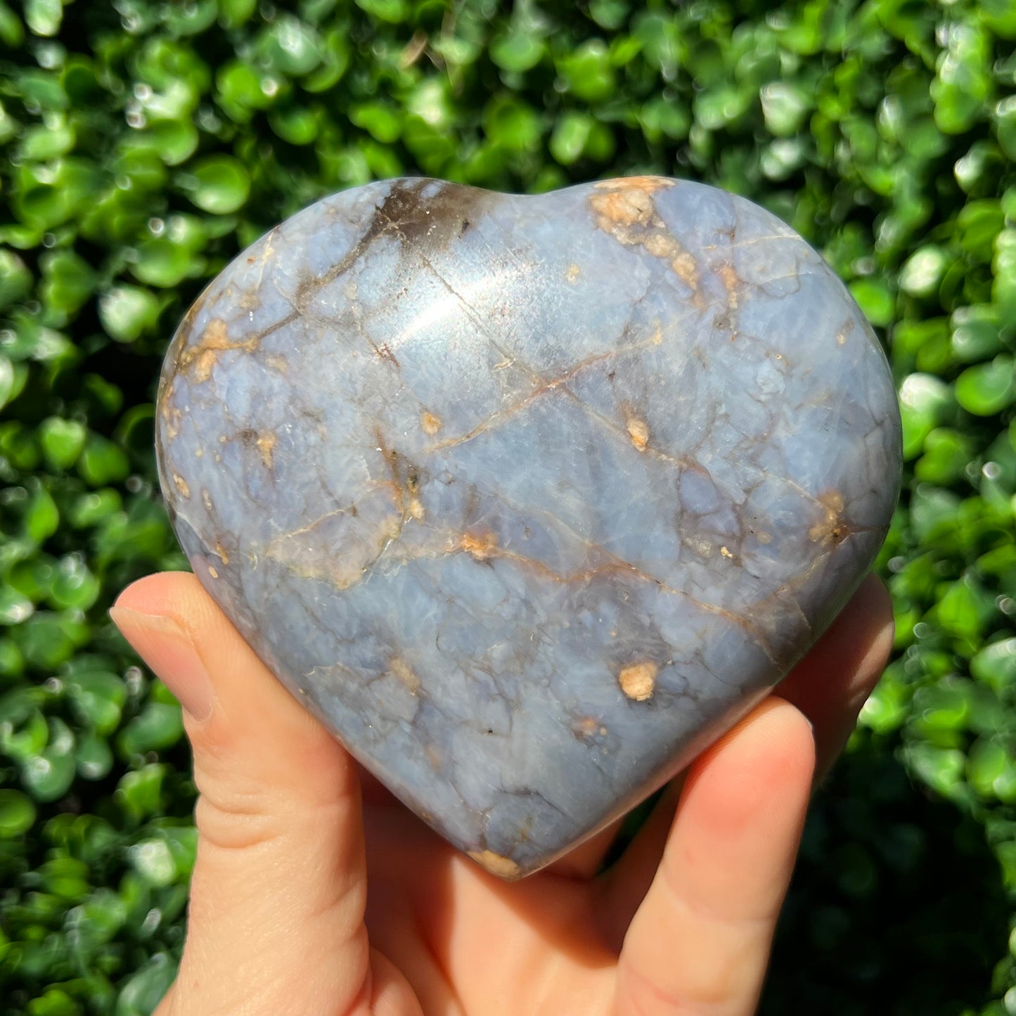 Blue Quartz Heart