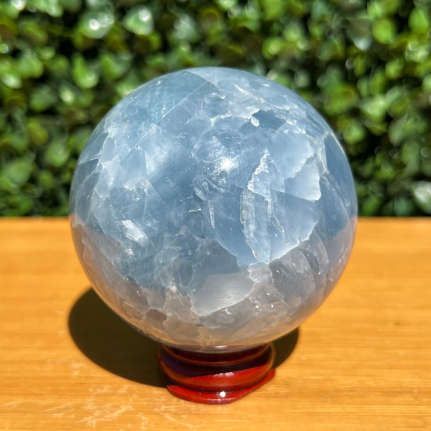 Blue Calcite Crystal Sphere