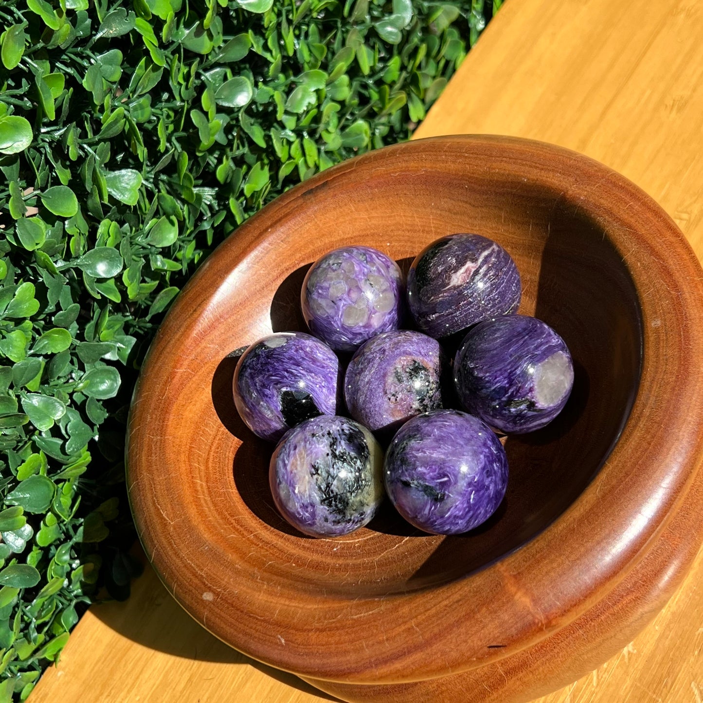 Charoite Sphere’s
