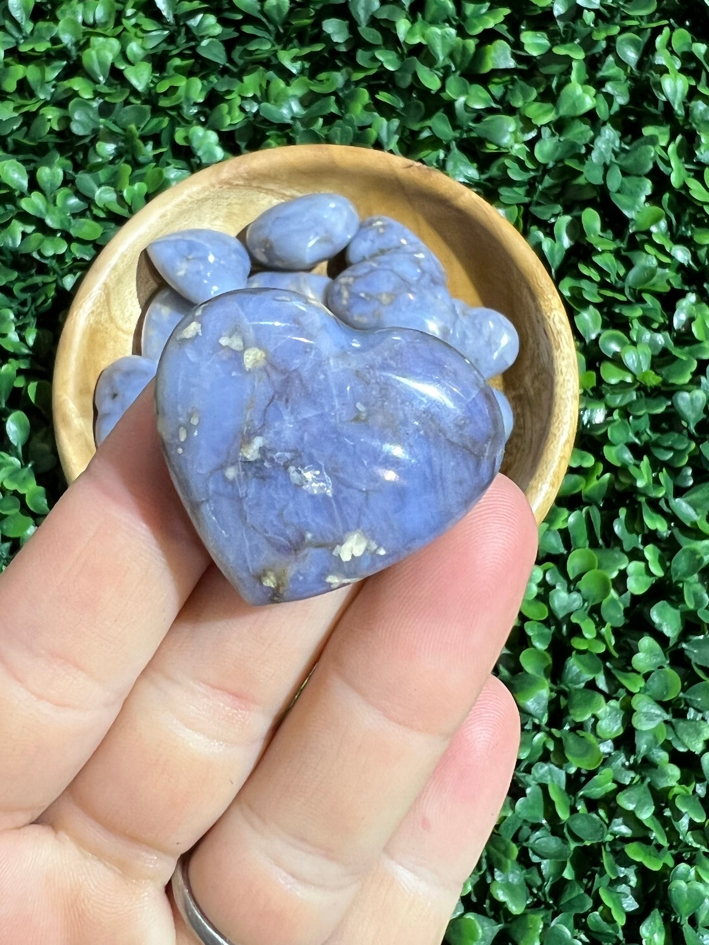 Blue Quartz Heart’s Small