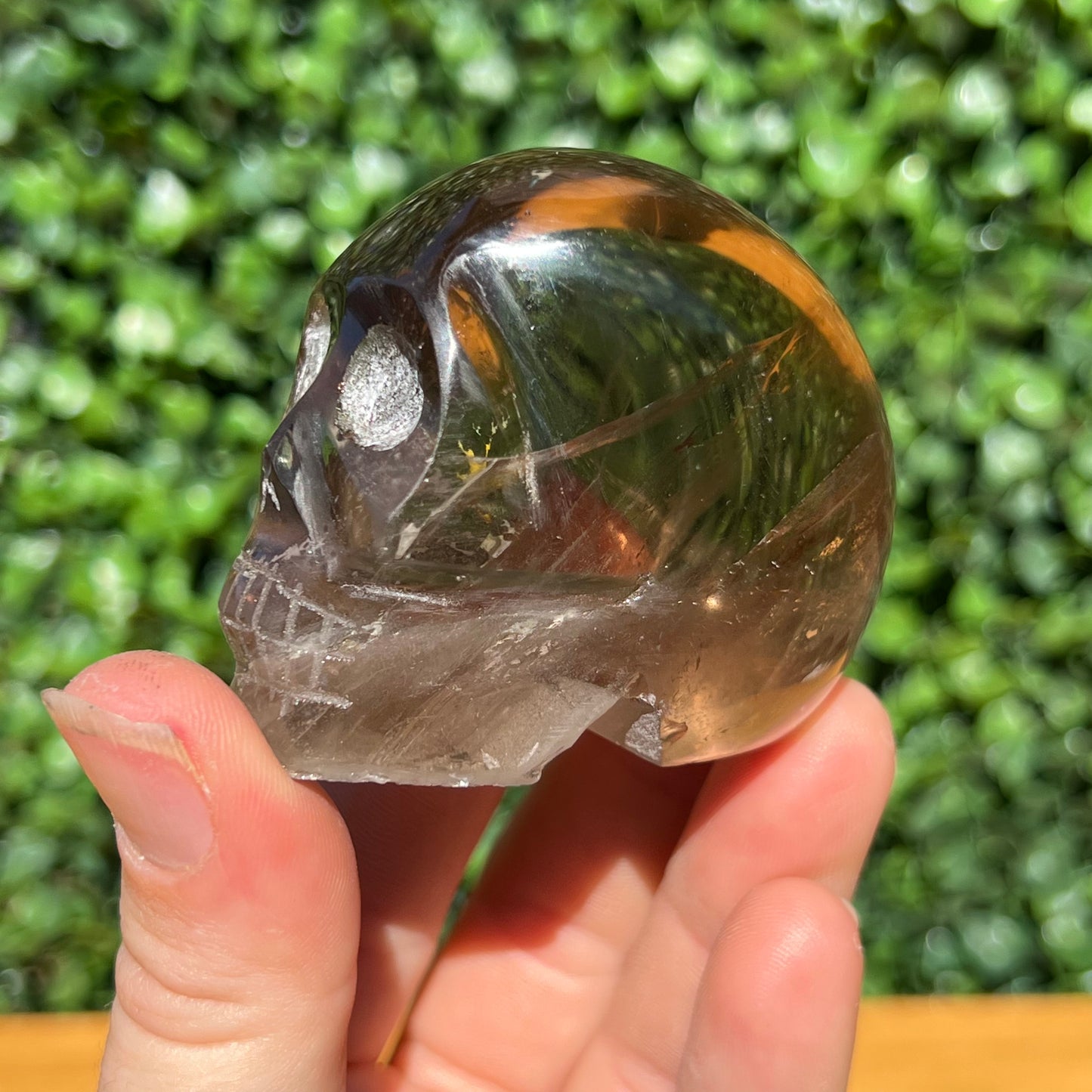 Smokey Quartz Skull