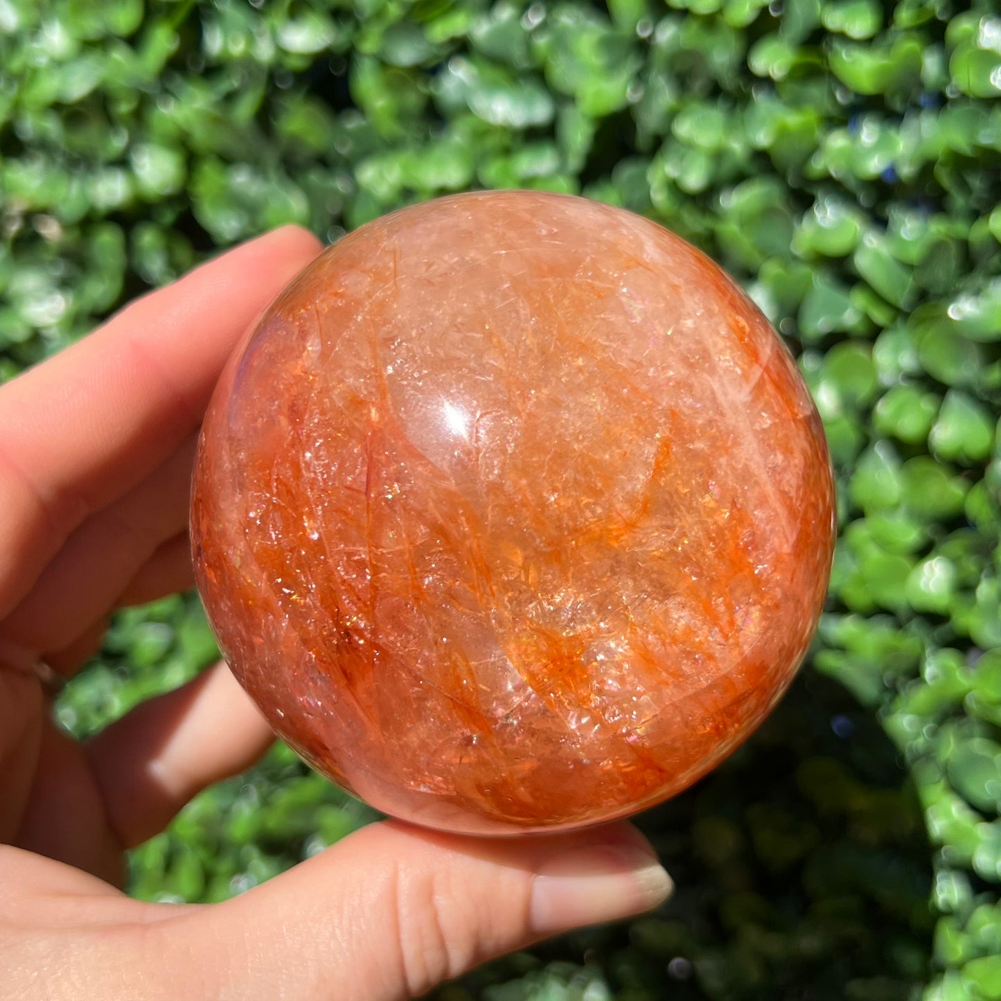 Fire Quartz Sphere