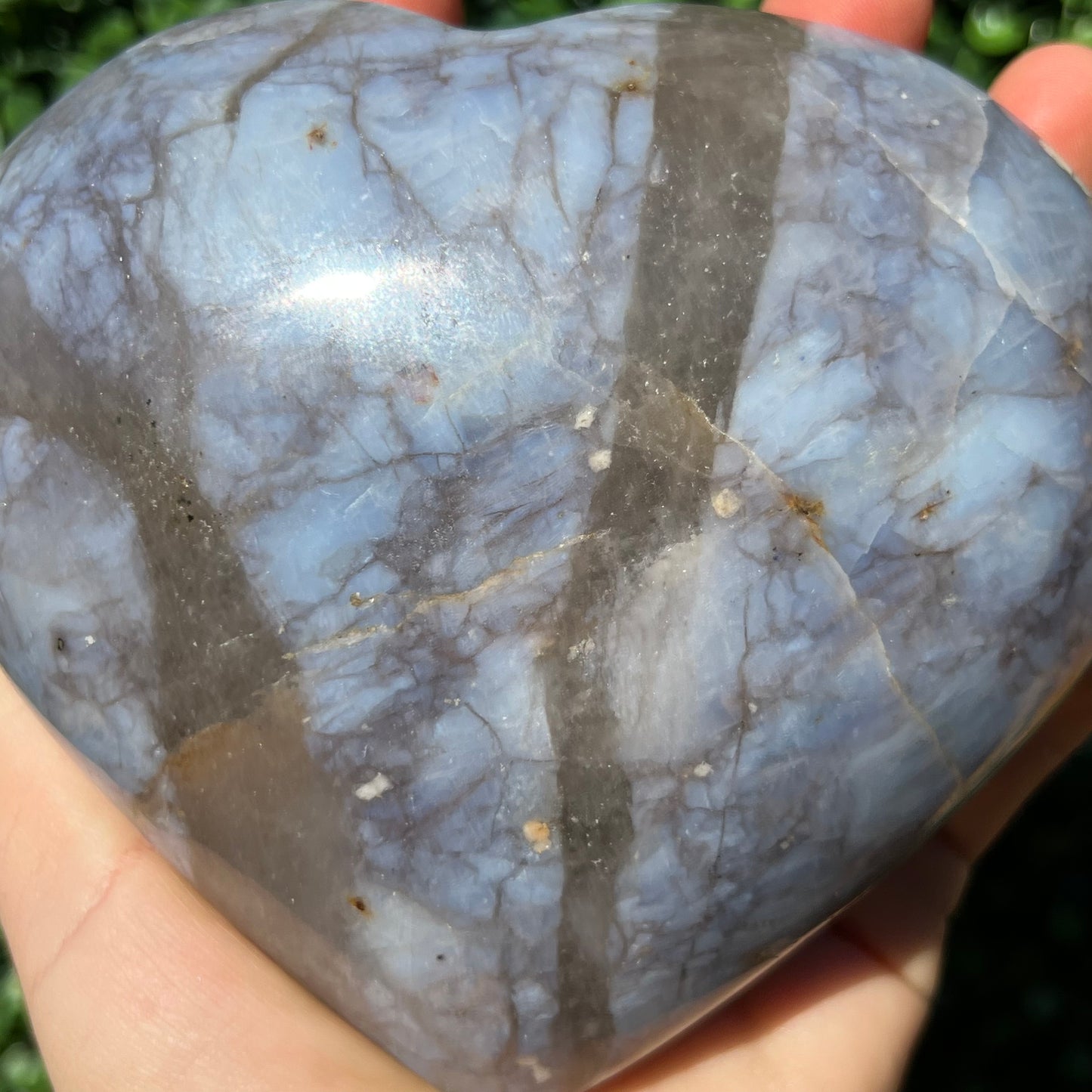 Blue Quartz Heart