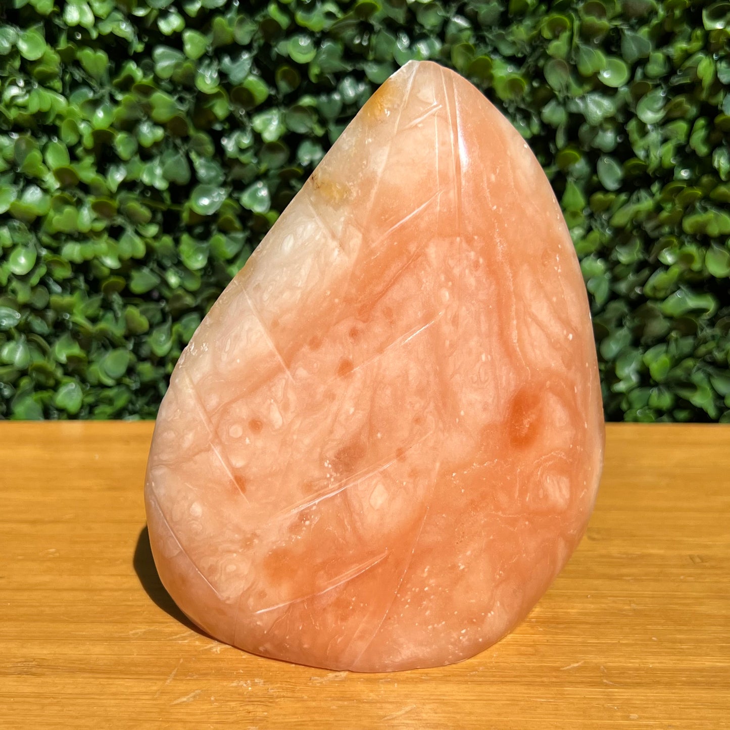 Tangerine Calcite Leaf