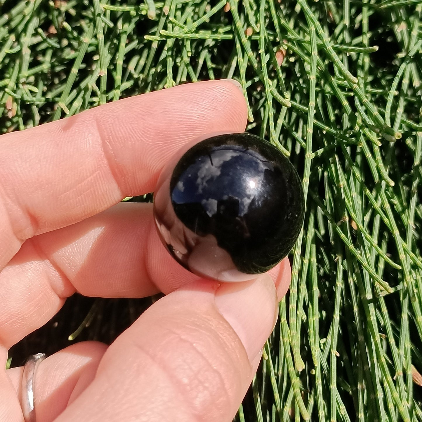 Black Obsidian Orbs - The Crystal Society Pty Ltd