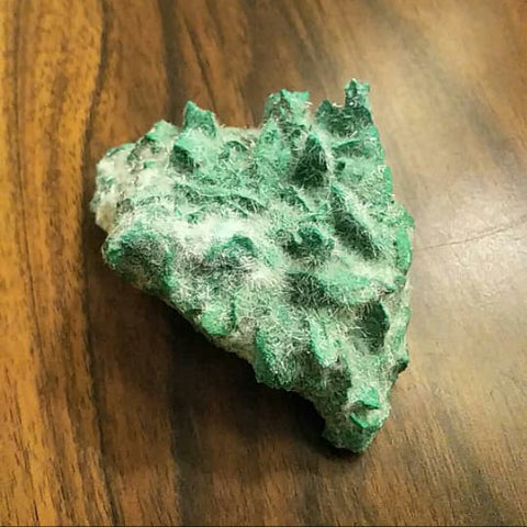 Kobyashevite with Selenite on Calcite.