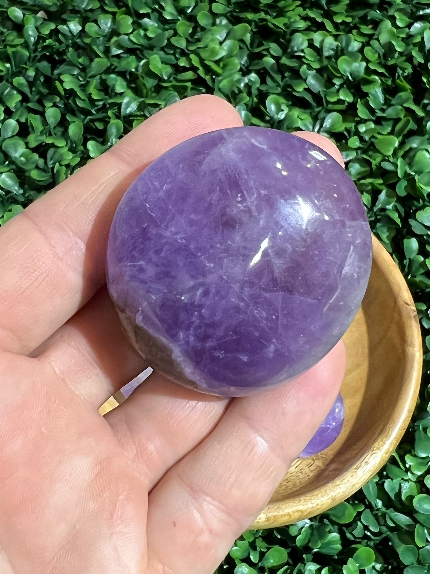 Amethyst Quartz Palm Stone’s
