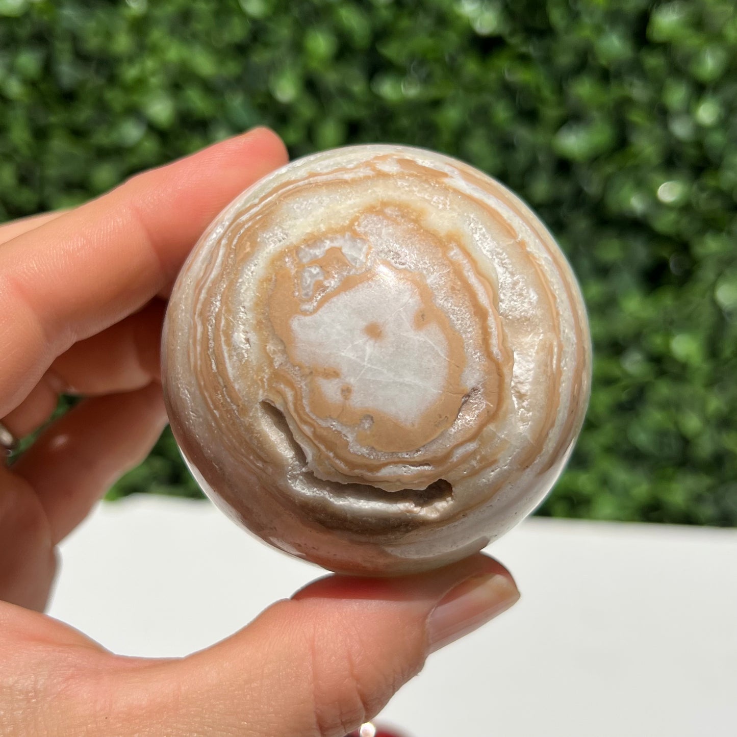 Pistachio Calcite Sphere